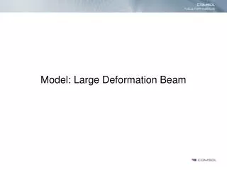 Model: Large Deformation Beam