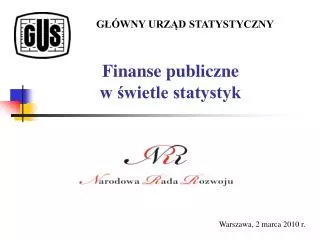 finanse publiczne w wietle statystyk