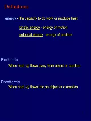 definitions