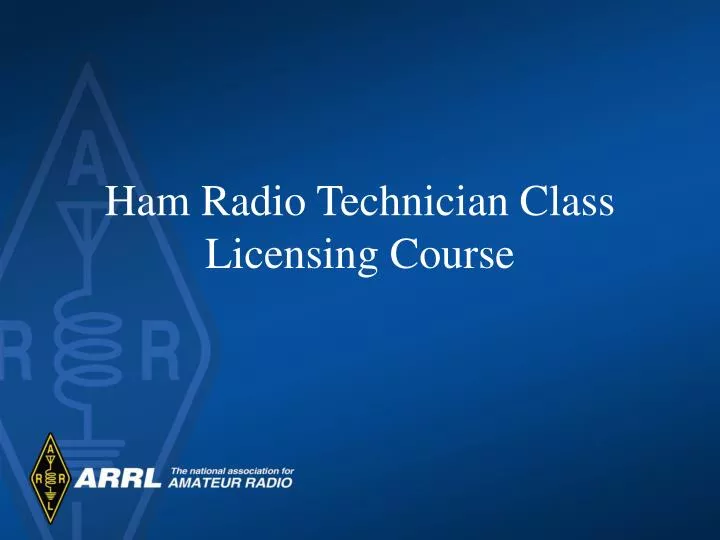 ham radio technician class licensing course