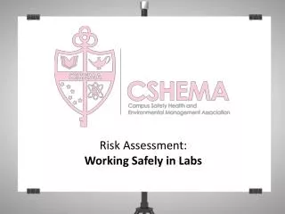Risk Assessment: W orking Safely in Labs