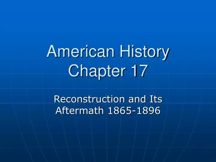 american history chapter 17