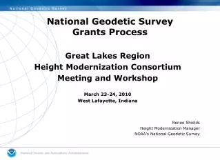 National Geodetic Survey Grants Process