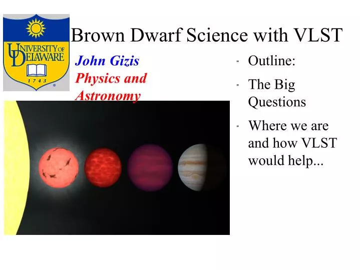 brown dwarf science with vlst
