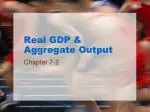 Real GDP &amp; Aggregate Output - slide 1