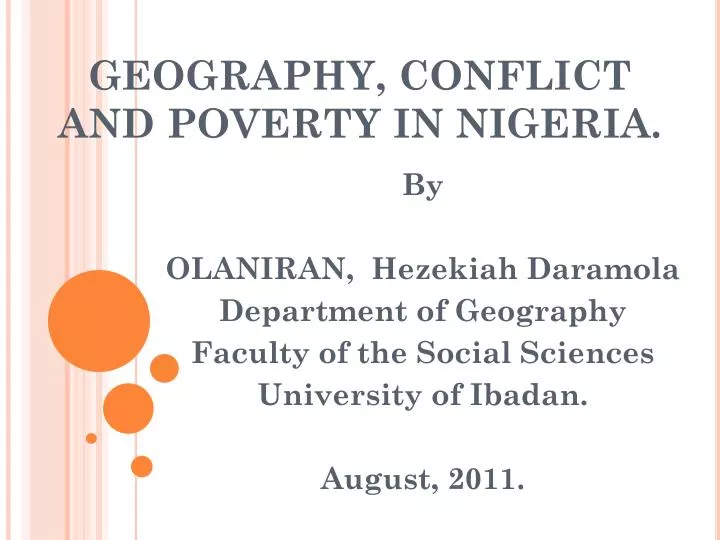 geography conflict and poverty in nigeria