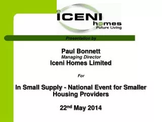 Who Are Iceni Homes?