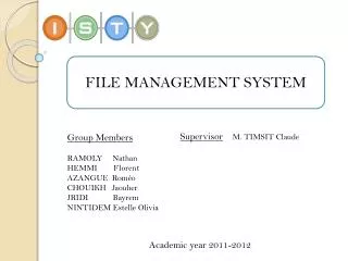 FILE MANAGEMENT SYSTEM