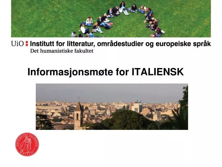 informasjonsm te for italiensk