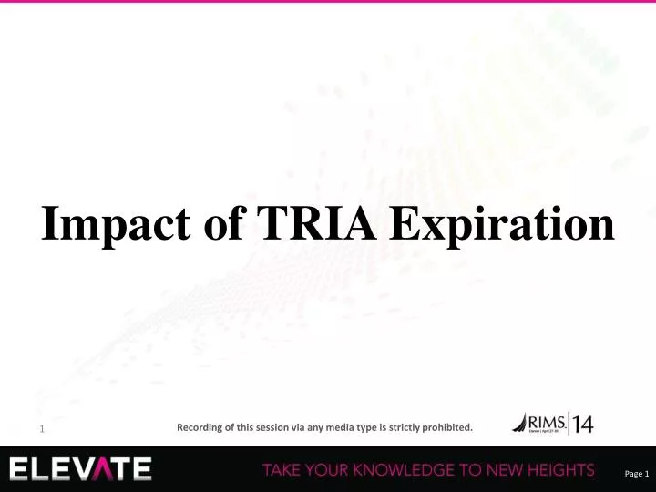 impact of tria expiration