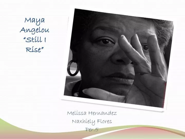 maya angelou still i rise