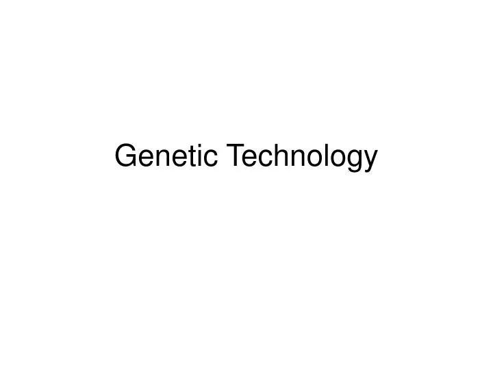 genetic technology