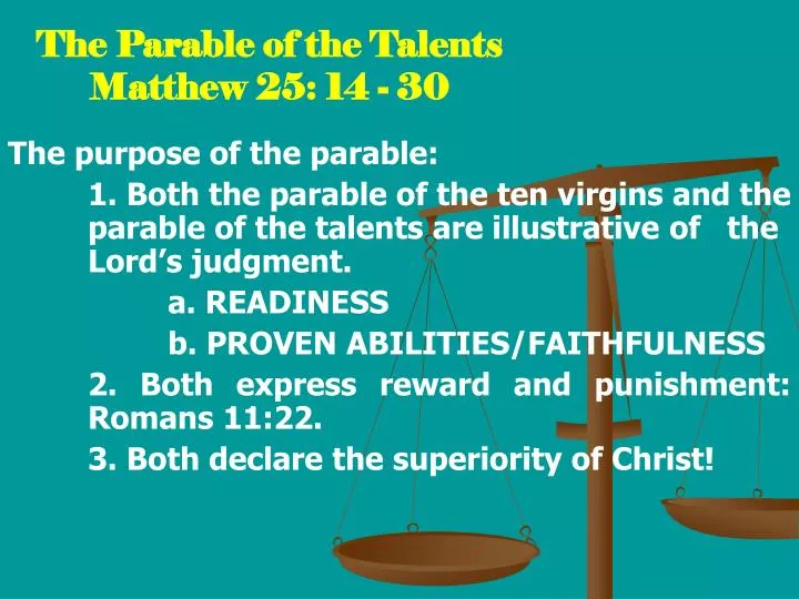 the parable of the talents matthew 25 14 30