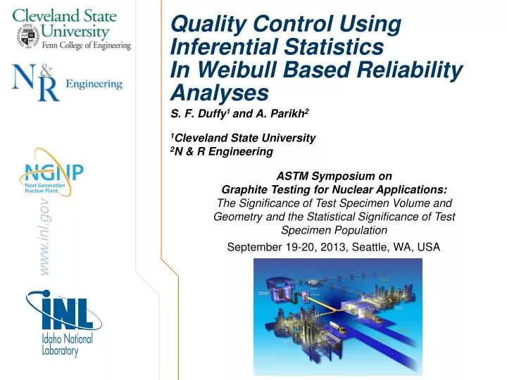 quality control using inferential statistics in weibull based reliability analyses