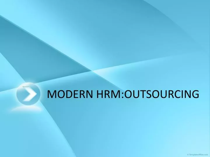 modern hrm outsourcing