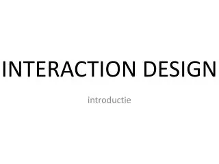 interaction design