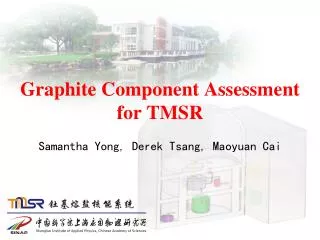 Graphite Component Assessment for TMSR