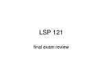 LSP 121 - slide 1