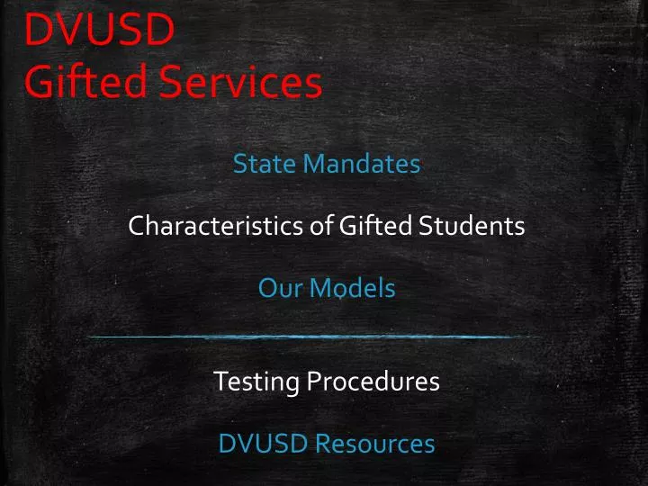 dvusd gifted services