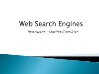 Web Search Engines