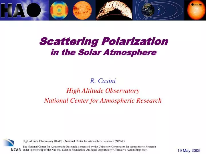 scattering polarization in the solar atmosphere