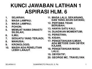 kunci jawaban latihan 1 aspirasi hlm 6