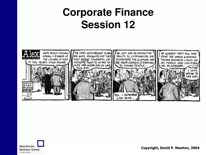 corporate finance session 12