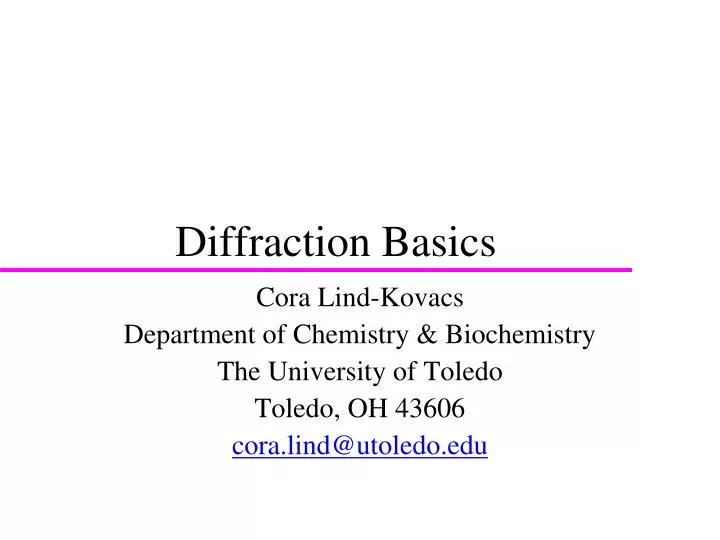 diffraction basics