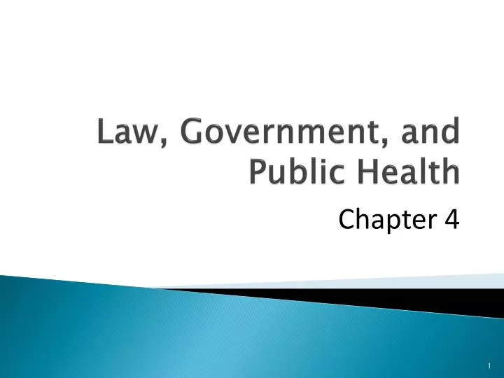 law government and public health