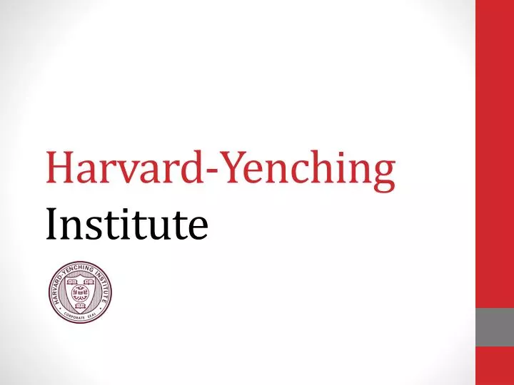 harvard yenching institute