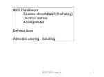 8086 Hardeware 	Basiese stroombaan (Herhaling) 	Databus buffers 	Adresgrendel Geheue tipes - slide 1