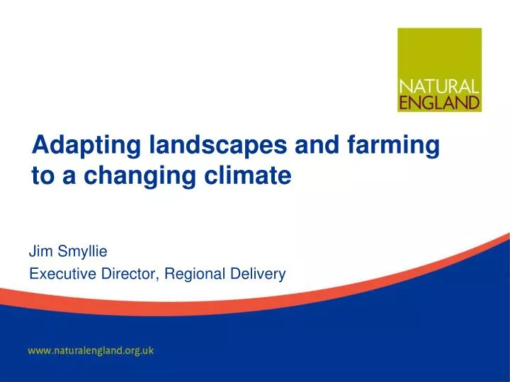 adapting landscapes and farming to a changing climate