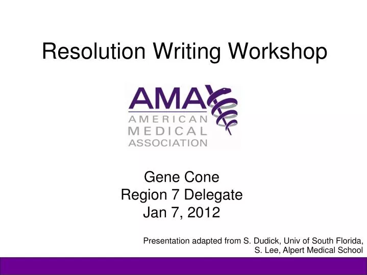 gene cone region 7 delegate jan 7 2012
