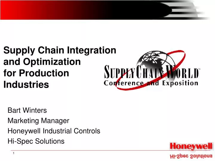 supply chain integration and optimization for production industries