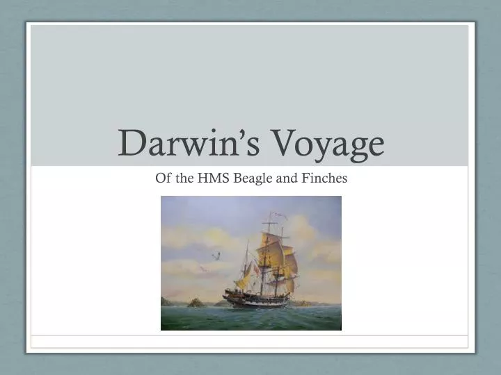 darwin s voyage