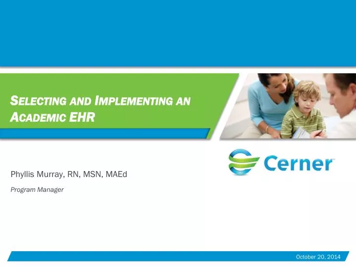 selecting and implementing an academic ehr