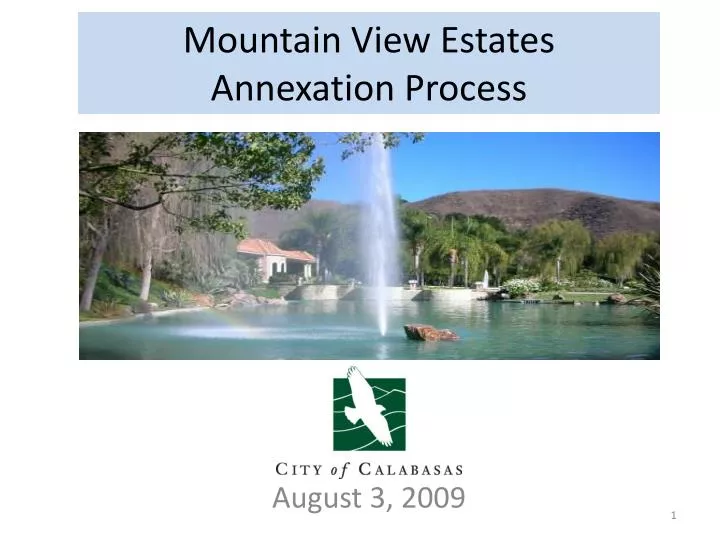 mountain view estates annexation process