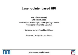 laser pointer based hri