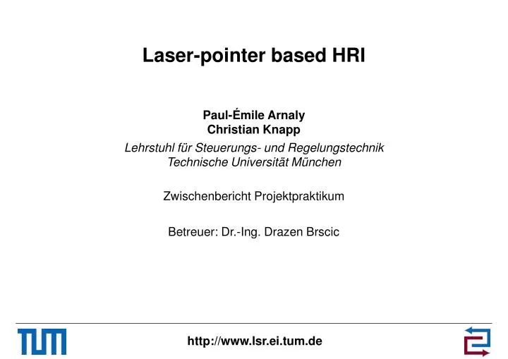laser pointer based hri