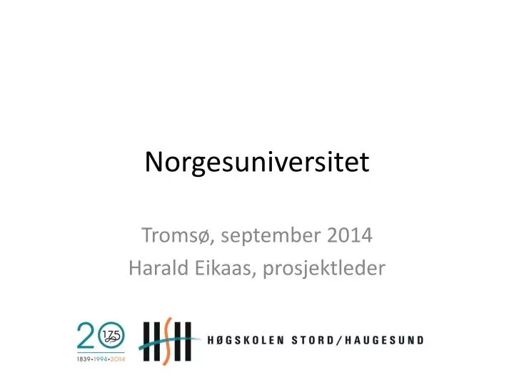 norgesuniversitet