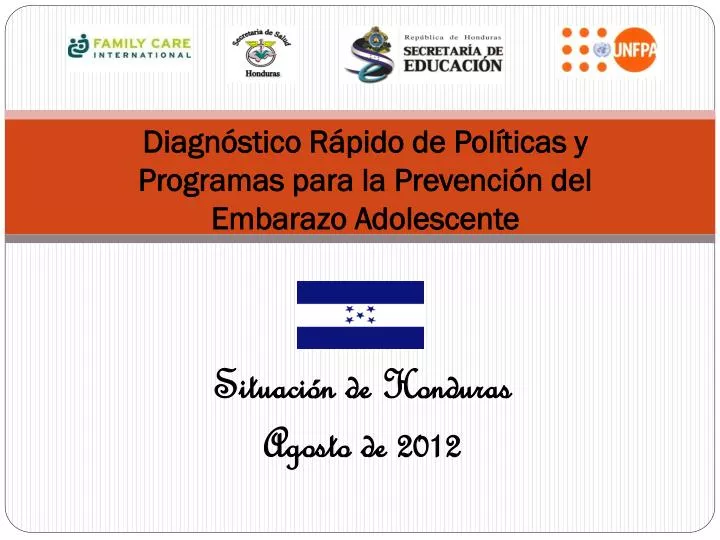 diagn stico r pido de pol ticas y programas para la prevenci n del embarazo adolescente