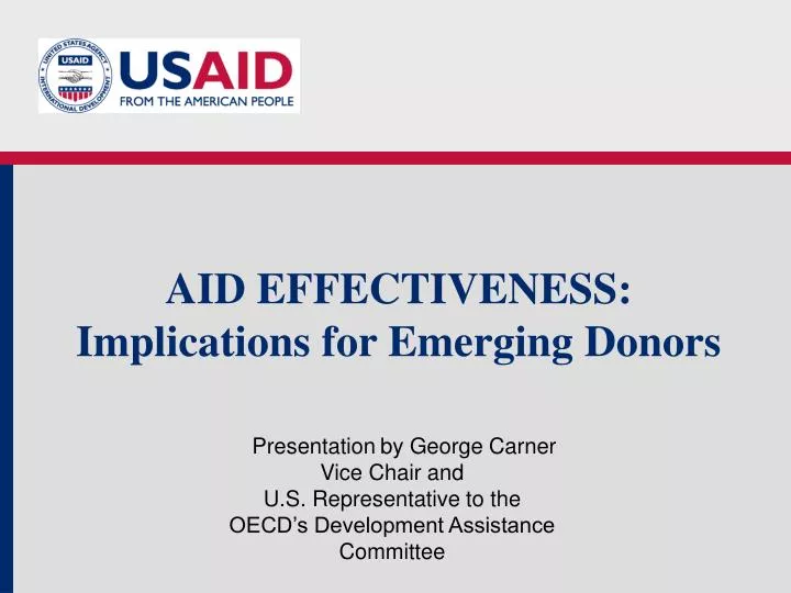 aid effectiveness implications for emerging donors