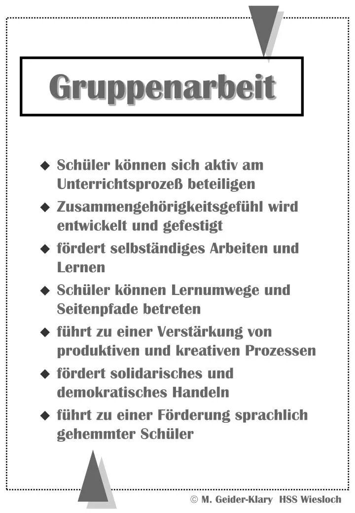 gruppenarbeit