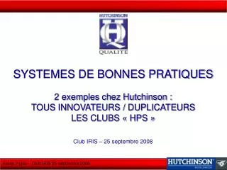 systemes de bonnes pratiques