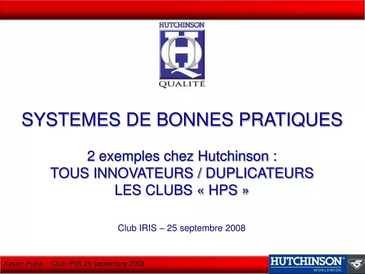 systemes de bonnes pratiques