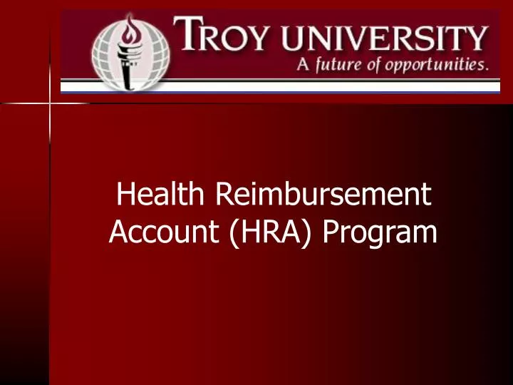 health reimbursement account hra program