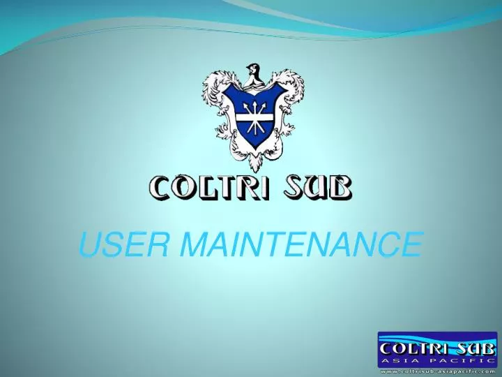 user maintenance