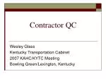 Contractor QC - slide 1