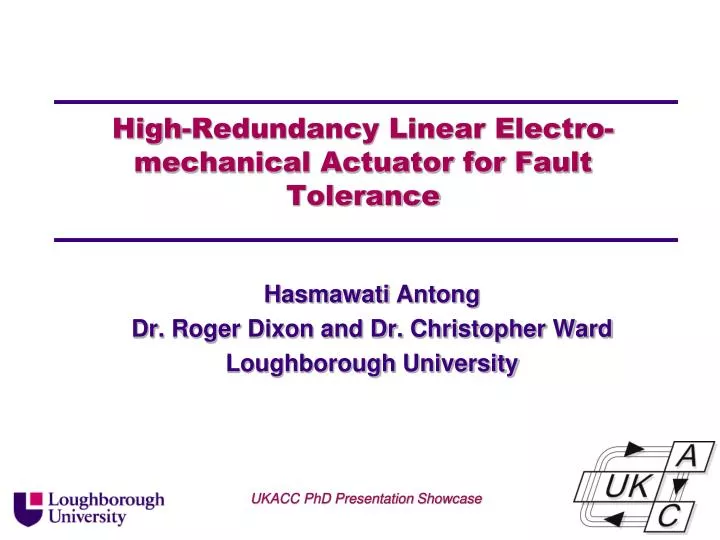 high redundancy linear electro mechanical actuator for fault tolerance