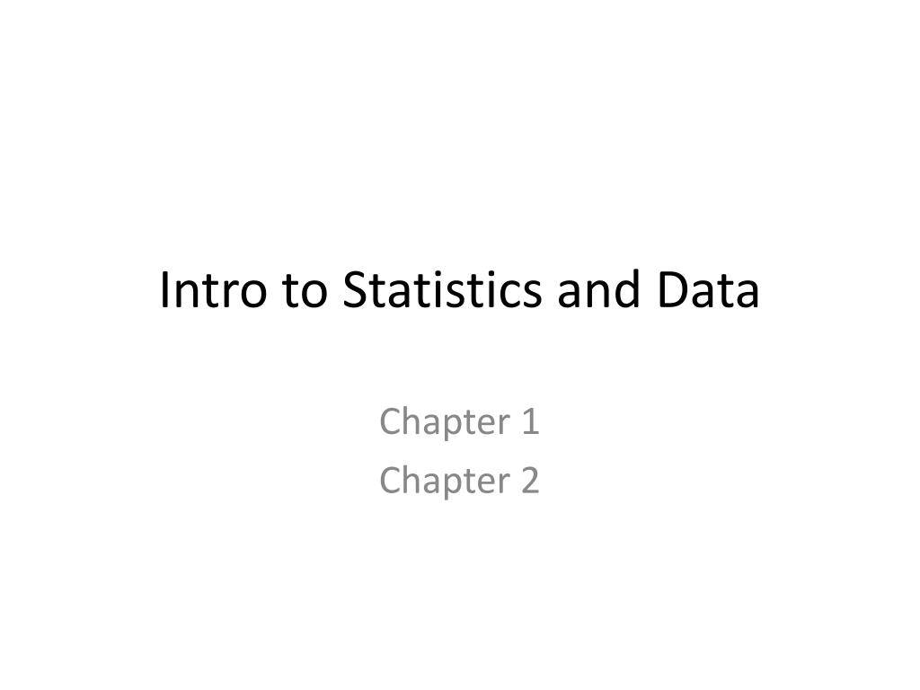 PPT - Intro to Statistics and Data PowerPoint Presentation, free ...